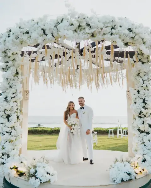 A flower arch ceremony styled by BALIVIP